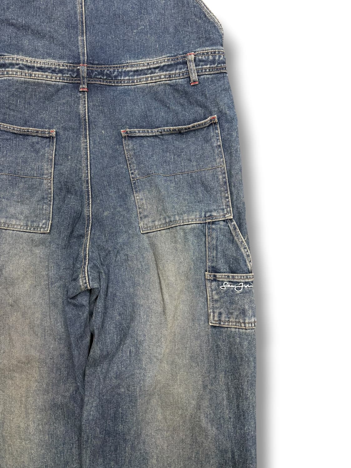 90s 션존 by 퍼프대디 데님 오버롤 멜빵바지   상품이미지5