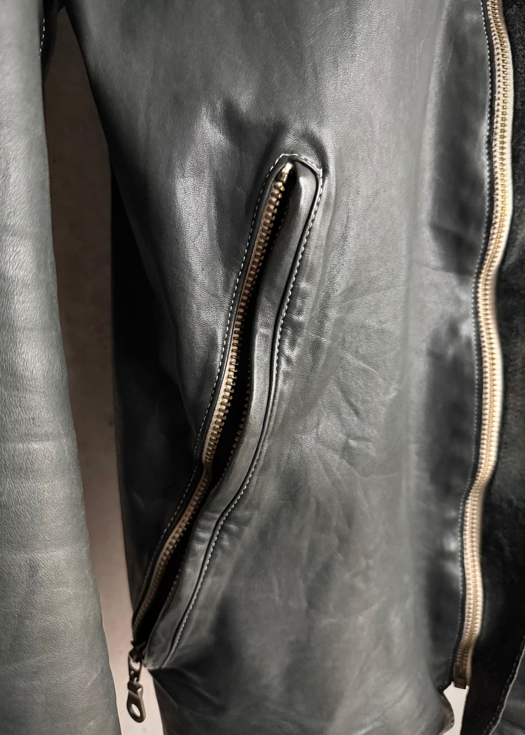 Sisii cow leather jacket 상품이미지7