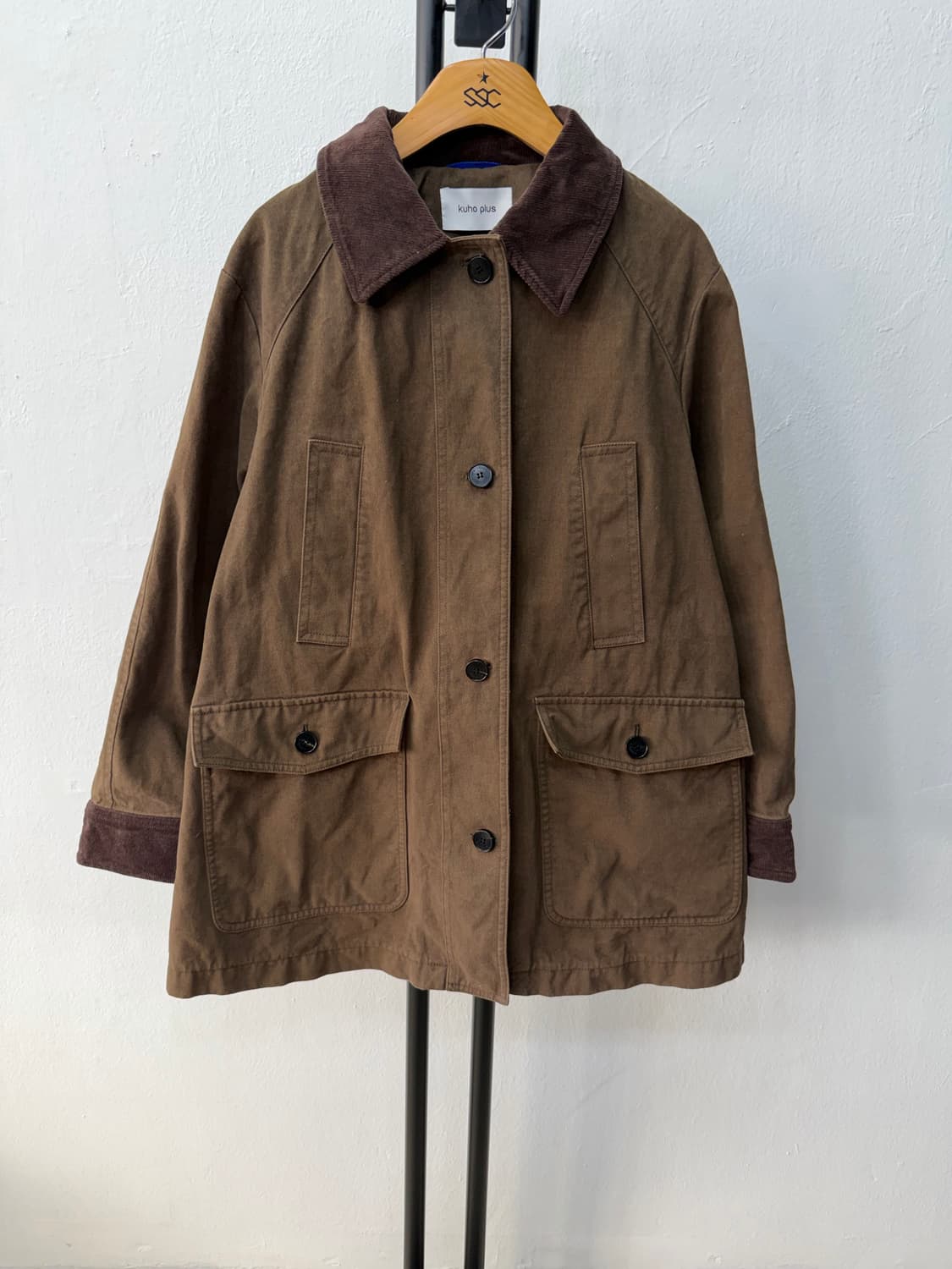 정품) 구호플러스 브라운 24ss 코듀로이 자켓 F 상품이미지1