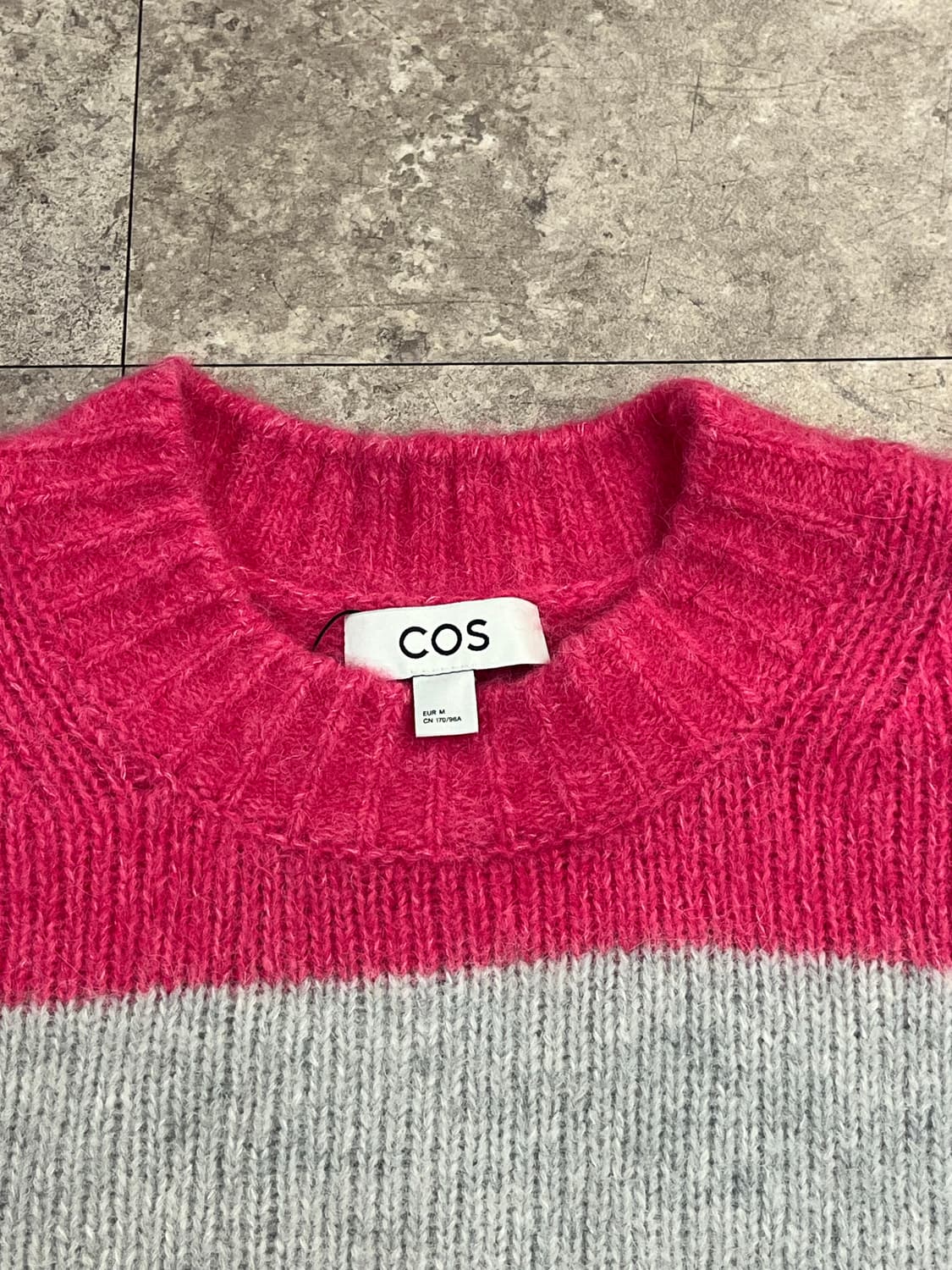 코스 스트라이프 니트 핑크 M #csz3309 상품이미지5