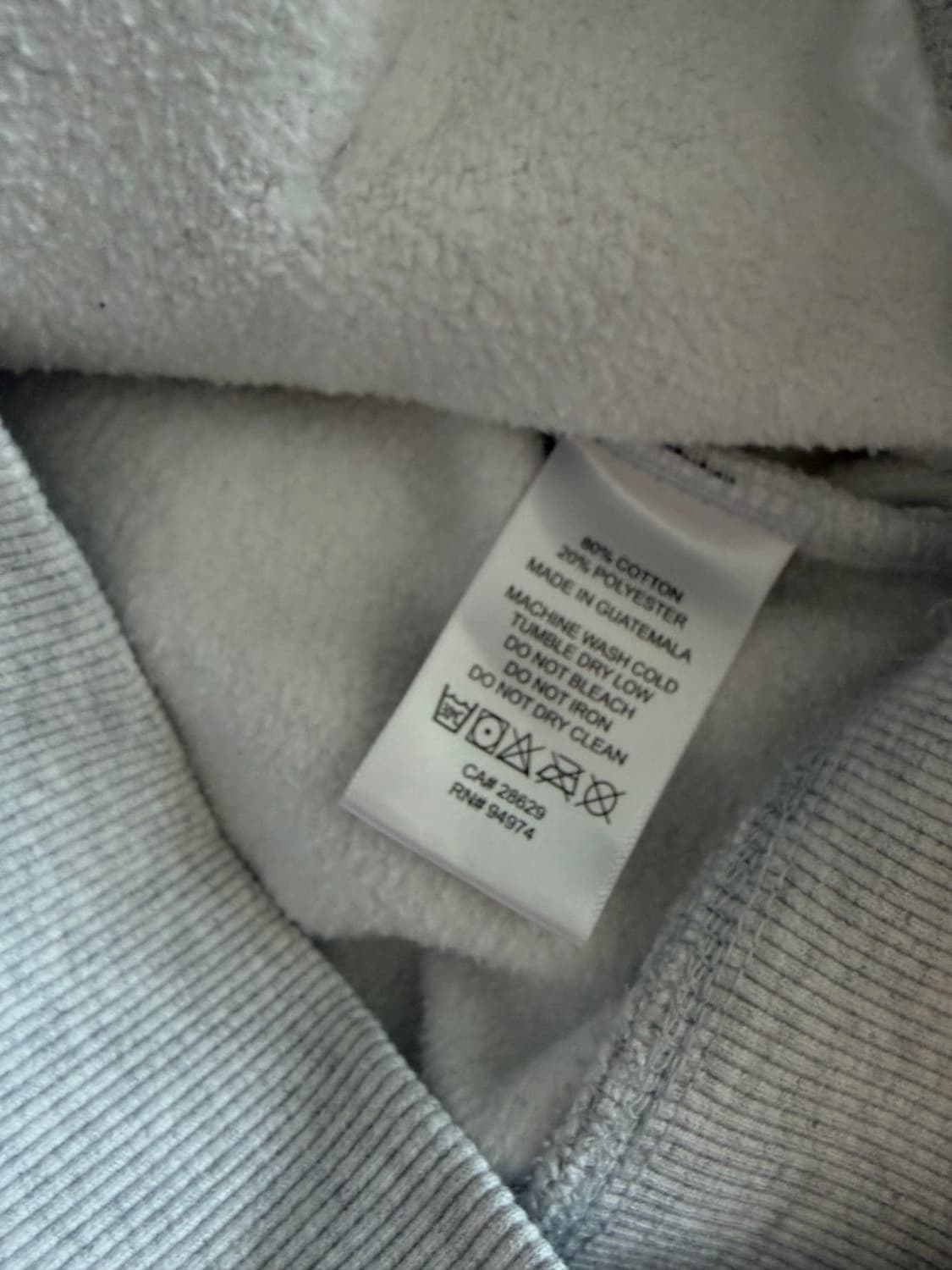 스투시 애쉬그레이 후드티 M 상품이미지5