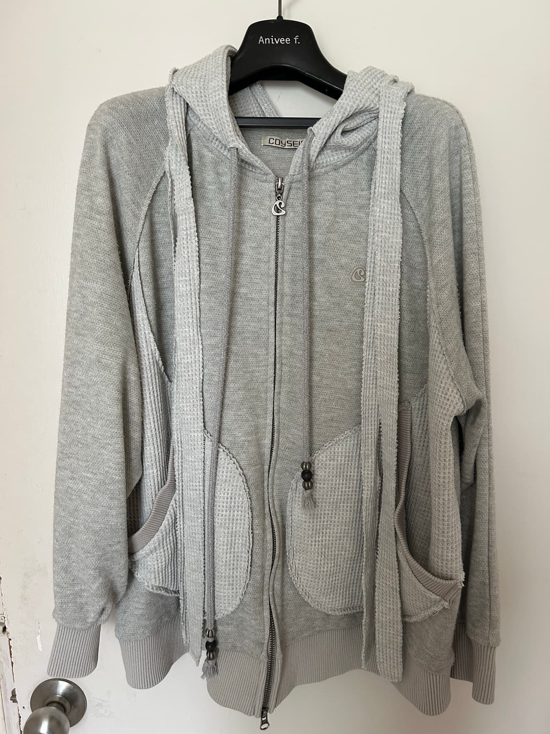 코이세이오 이어머프 후드집업 라이트그레이 상품이미지2