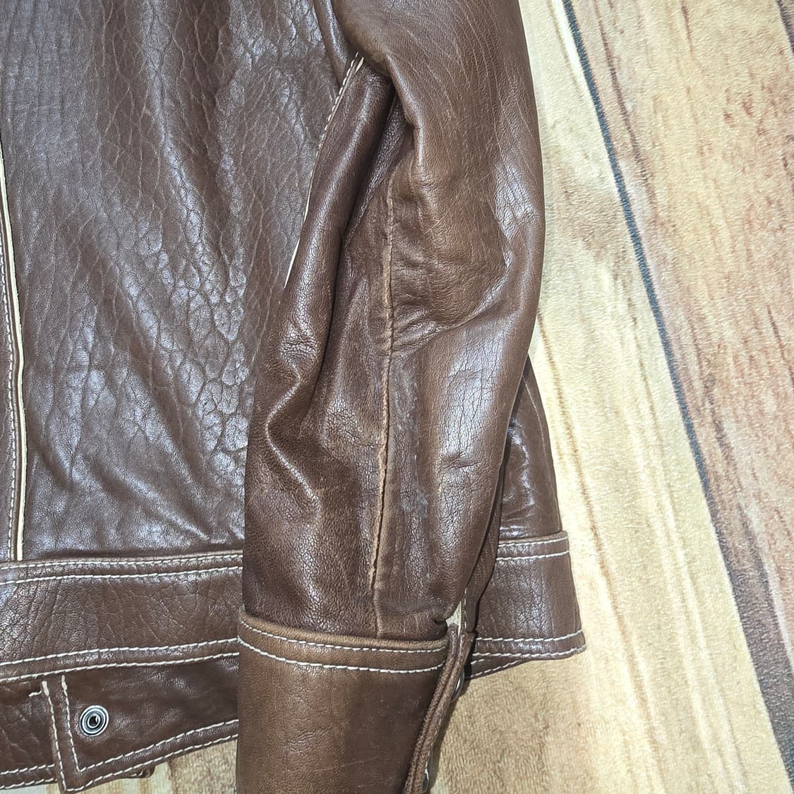 Vintage 스탠카라 고트스킨 바이커자켓 라이더자켓 상품이미지7