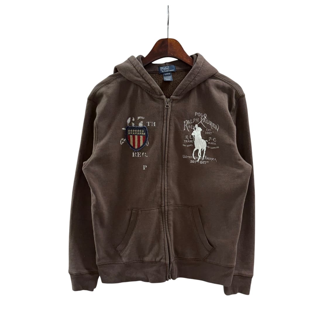 [L] 폴로 빅포니 성조기 후드집업 상품이미지3