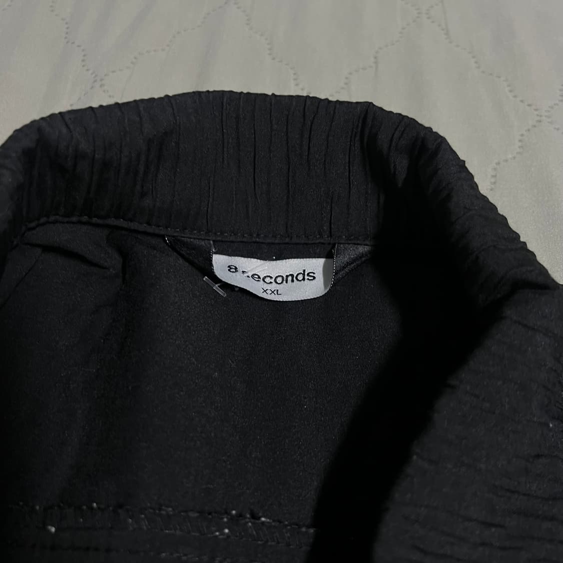 에잇세컨즈 반팔셔츠 블랙 XXL 와이셔츠 블랙 검정 데일리 상품이미지2