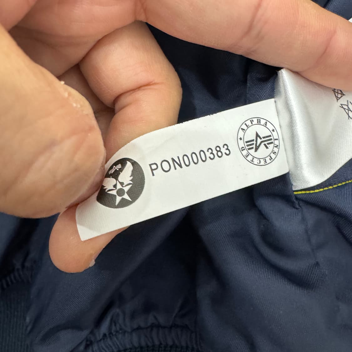 M(100) 알파인더스트리 MA-1 네이비 봄버 자켓  상품이미지9