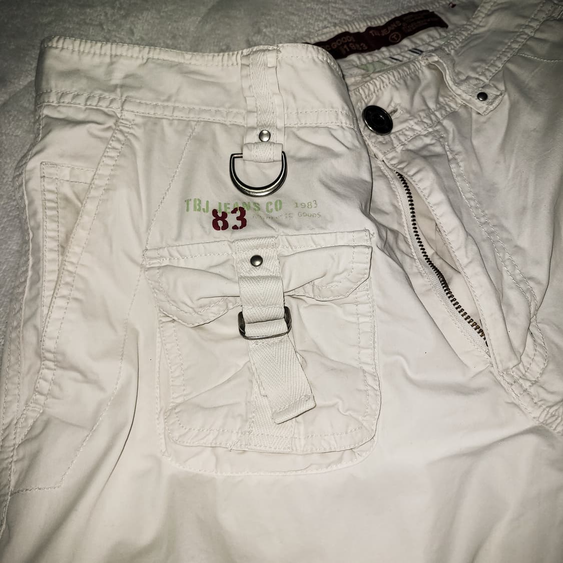 00s TBJ JEANS White Cargo Pants 상품이미지5