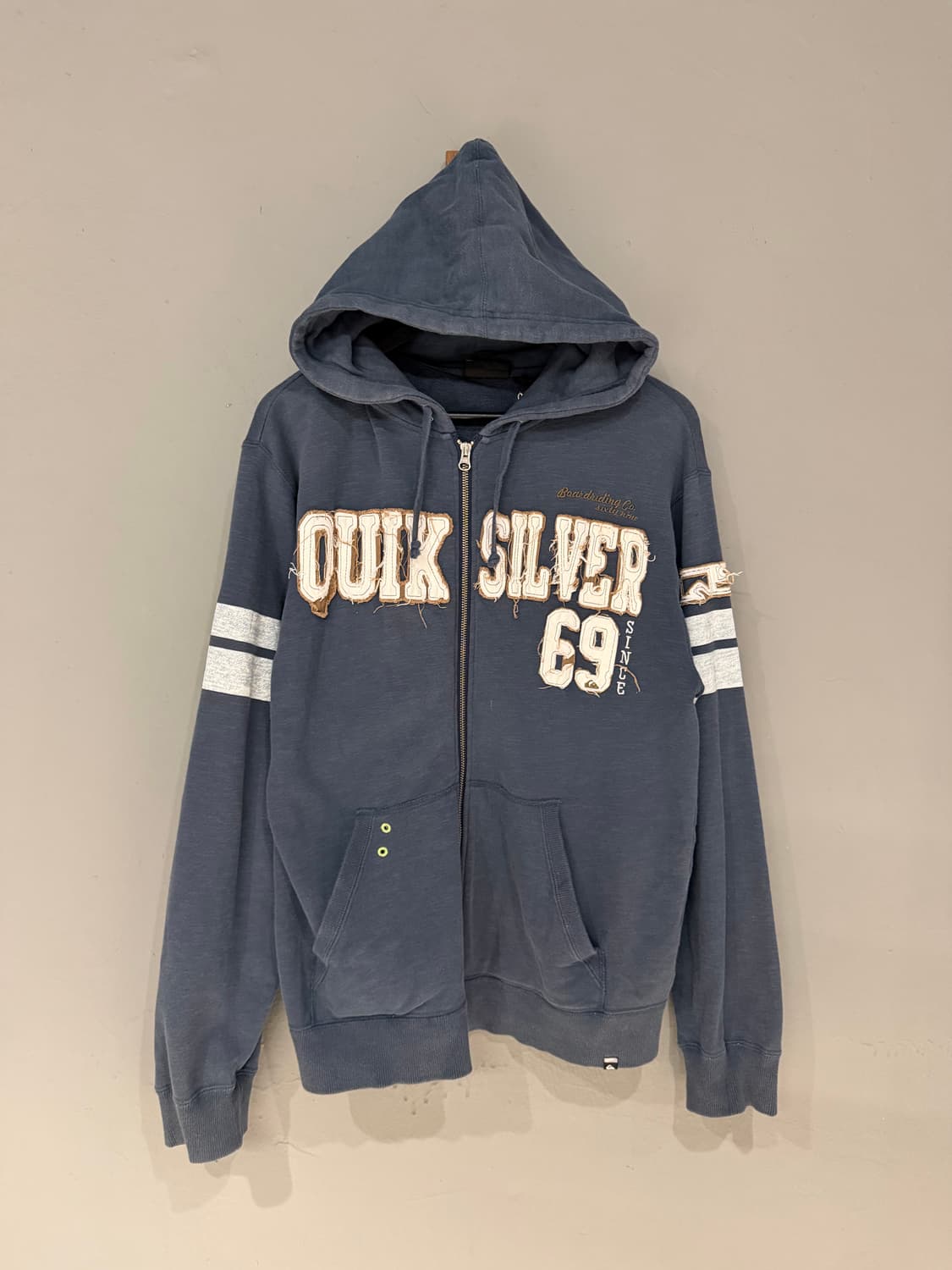Quiksilver logo oversized hood zip-up 상품이미지4