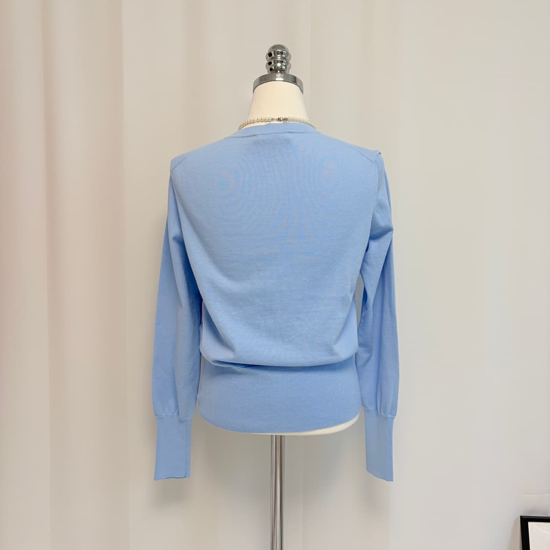 비비안웨스트우드 베이직 코튼 가디건 파스텔 블루 상품이미지8