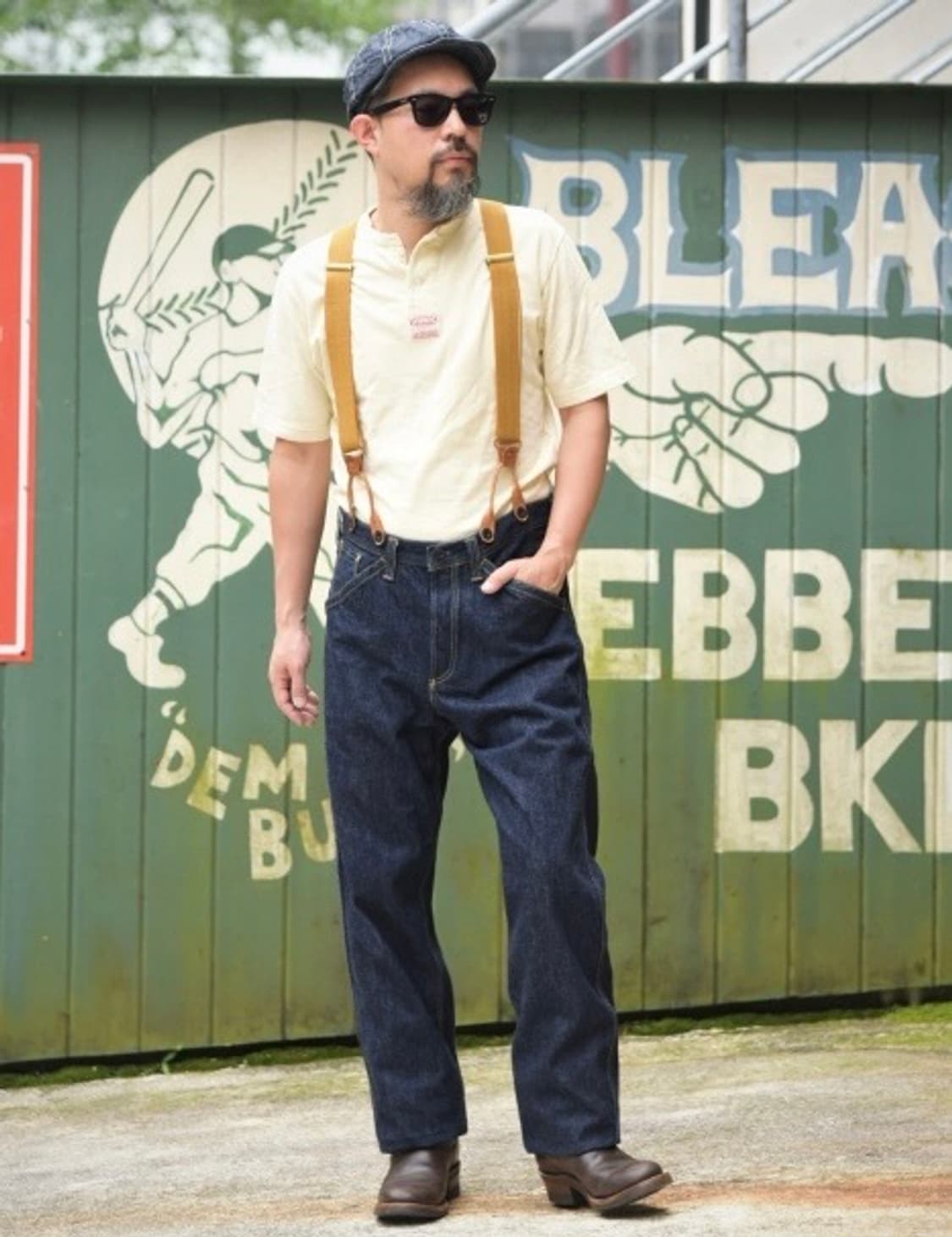 [32]프리휠러스 "BAKE HEAD" 14oz 인디고 데님 팬츠 상품이미지4