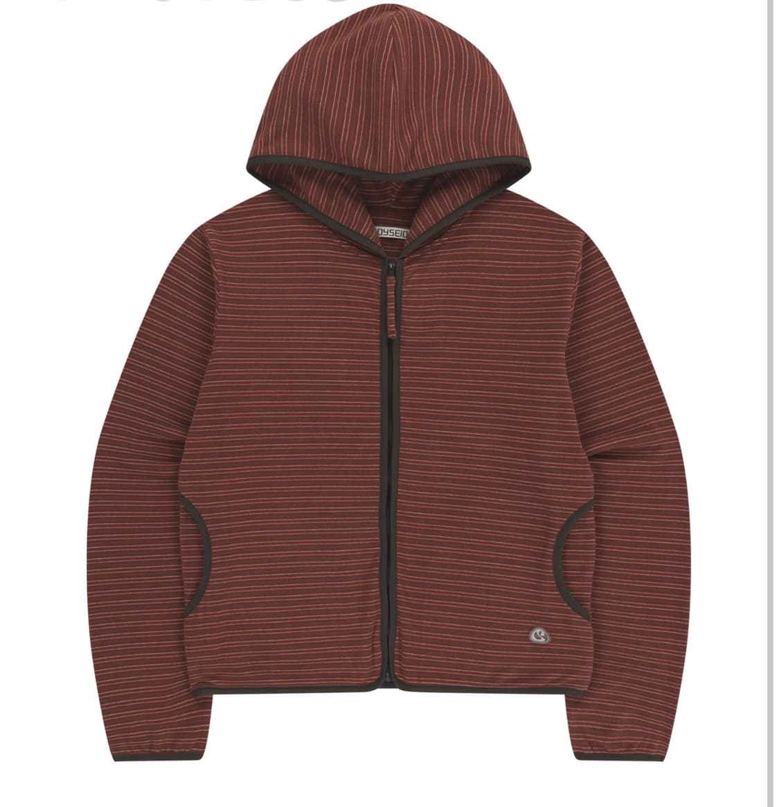 코이세이오 스트라이프 플리스 후드집업 상품이미지1