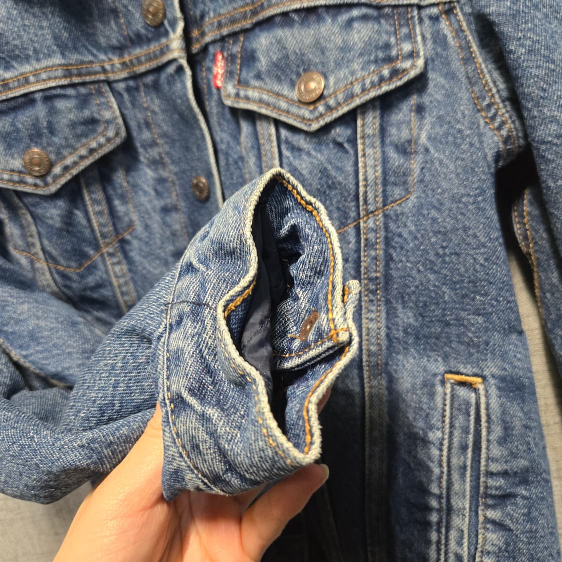 리바이스 여성 쉐르파 데님 트러커 자켓  상품이미지5