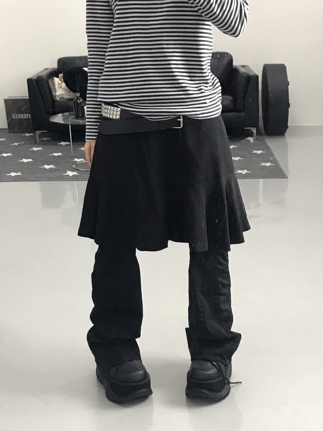 Dkny Black flared skirt 상품이미지1