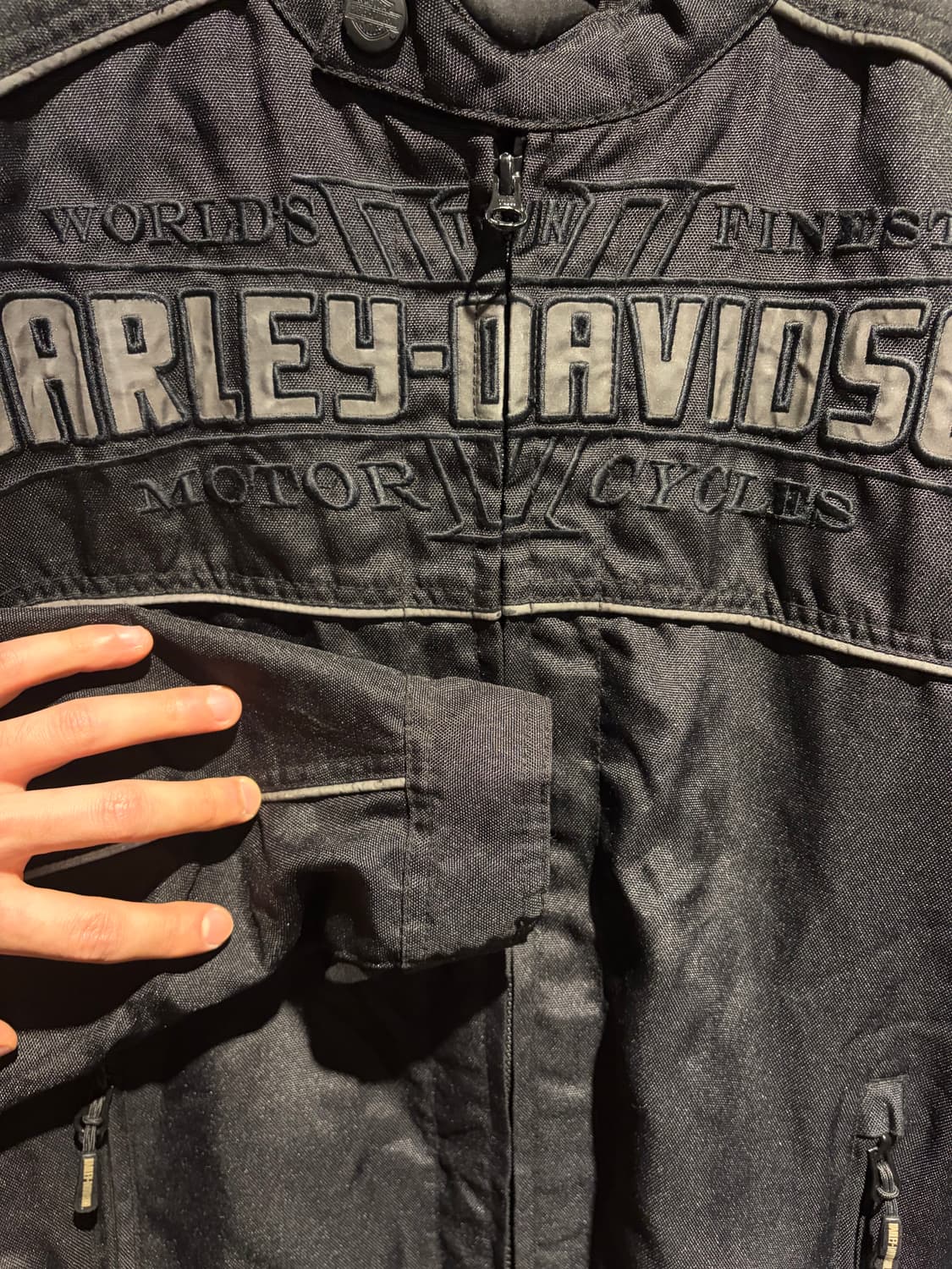 Harley biker jacket / 할리데이비슨 바이커 레이싱 재킷 상품이미지4