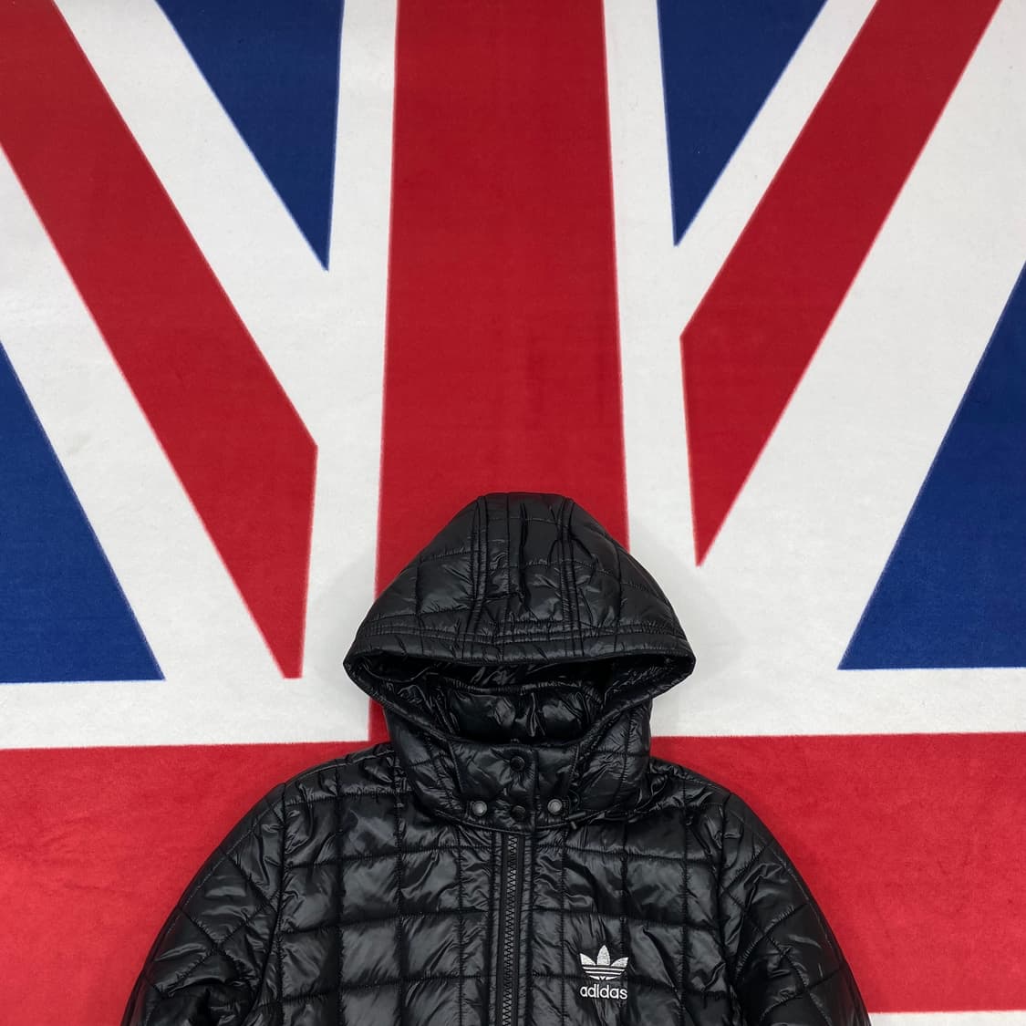 아디다스 실버로고 퀼팅자켓 여성 85 실측 44-55 상품이미지2