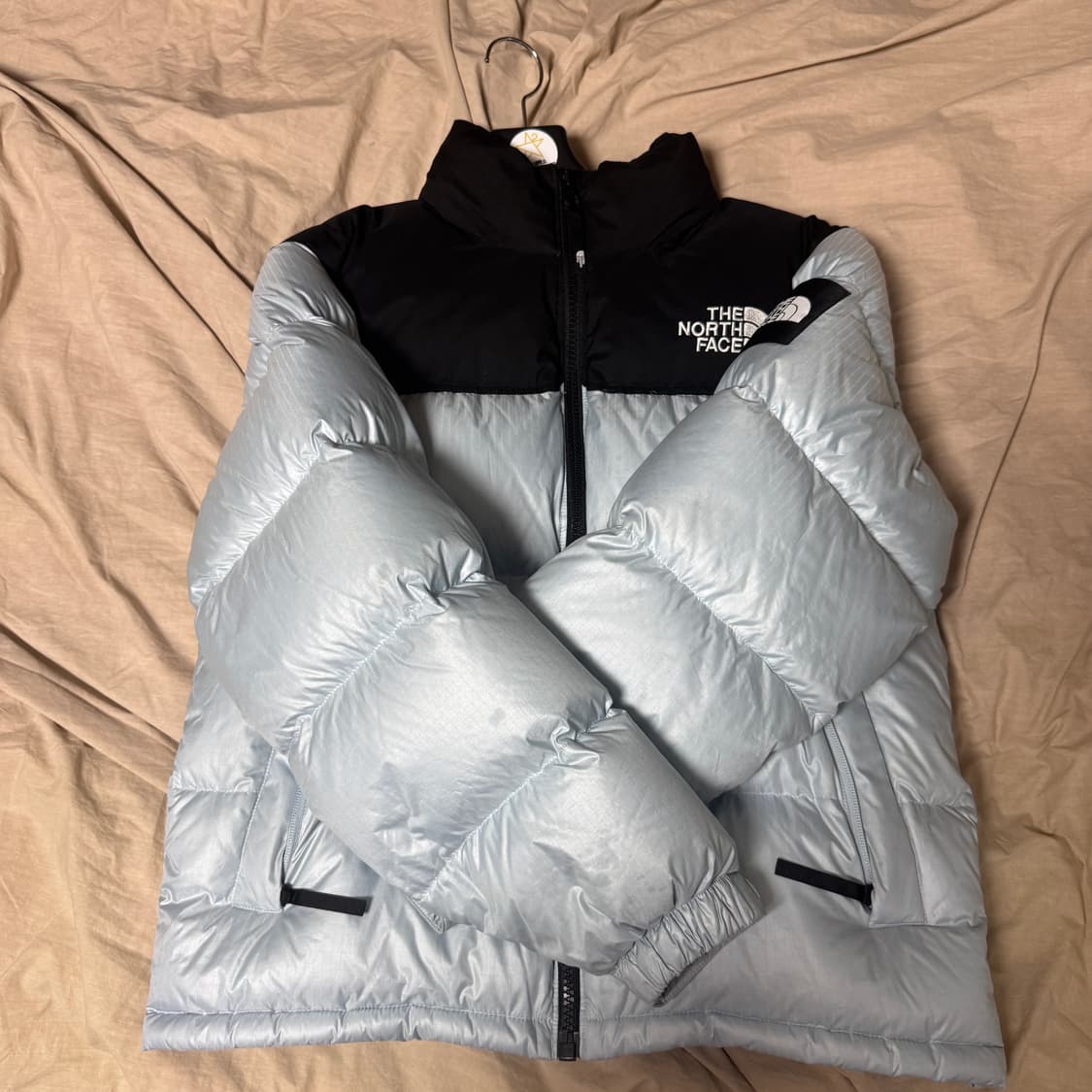 노스페이스 화이트러벨 노벨티 눕시 다운 자켓 스카이 블루 상품이미지2