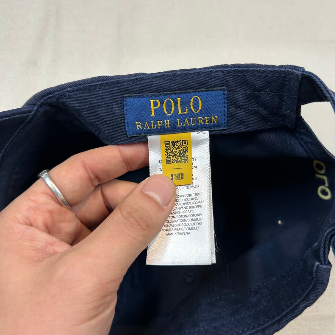 폴로 랄프로렌 네이비 볼캡 모자 신형 큐알탭 상품이미지8