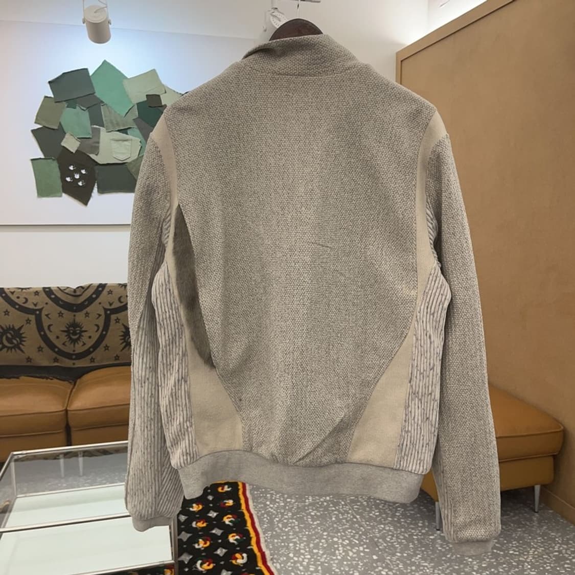 엑슬림 xlim ep6 유니트 트위드 니트 져지 집업 자켓 C07450 상품이미지4