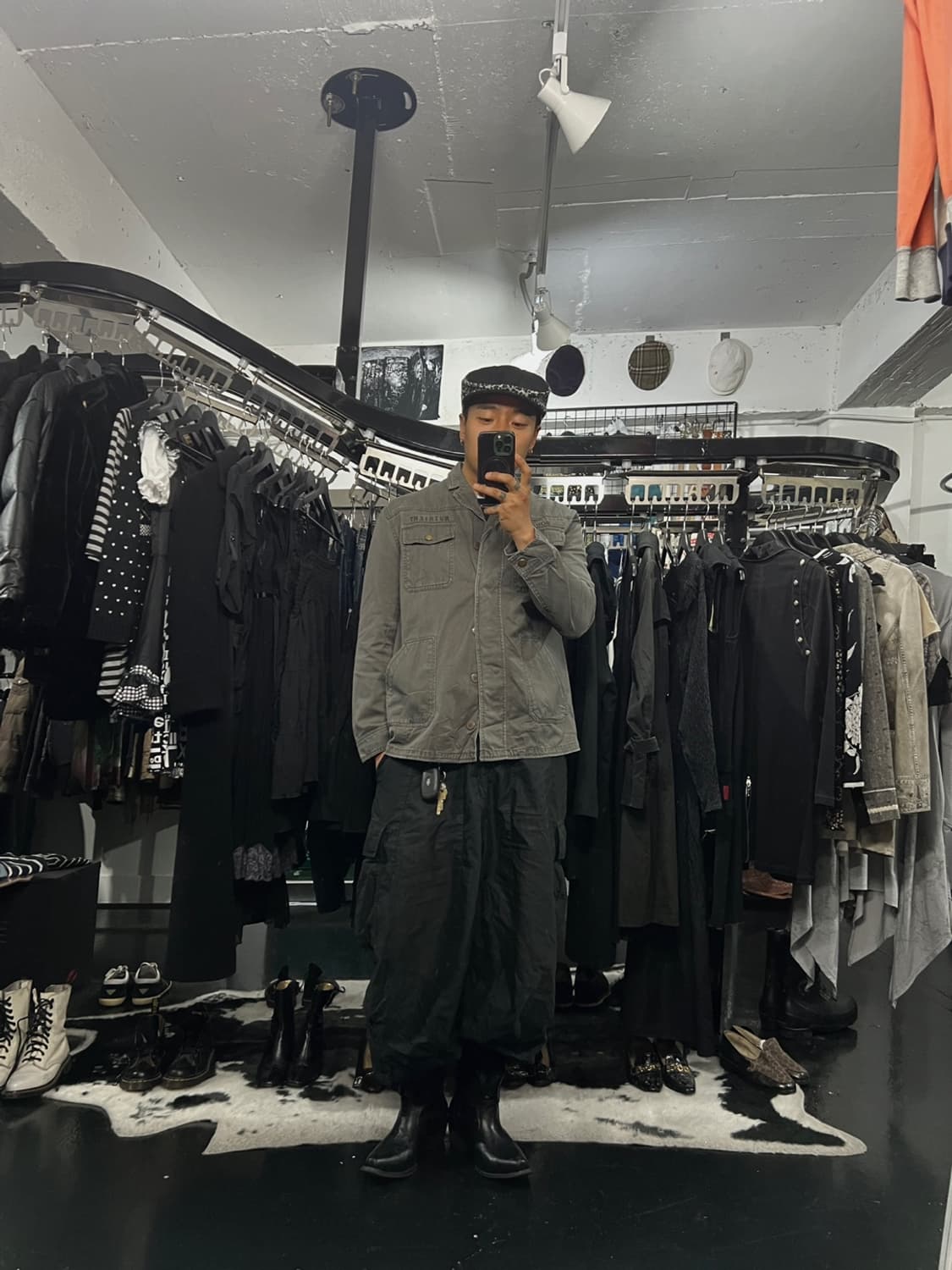 빈티지 그레이 밀리터리 셔츠 상품이미지2