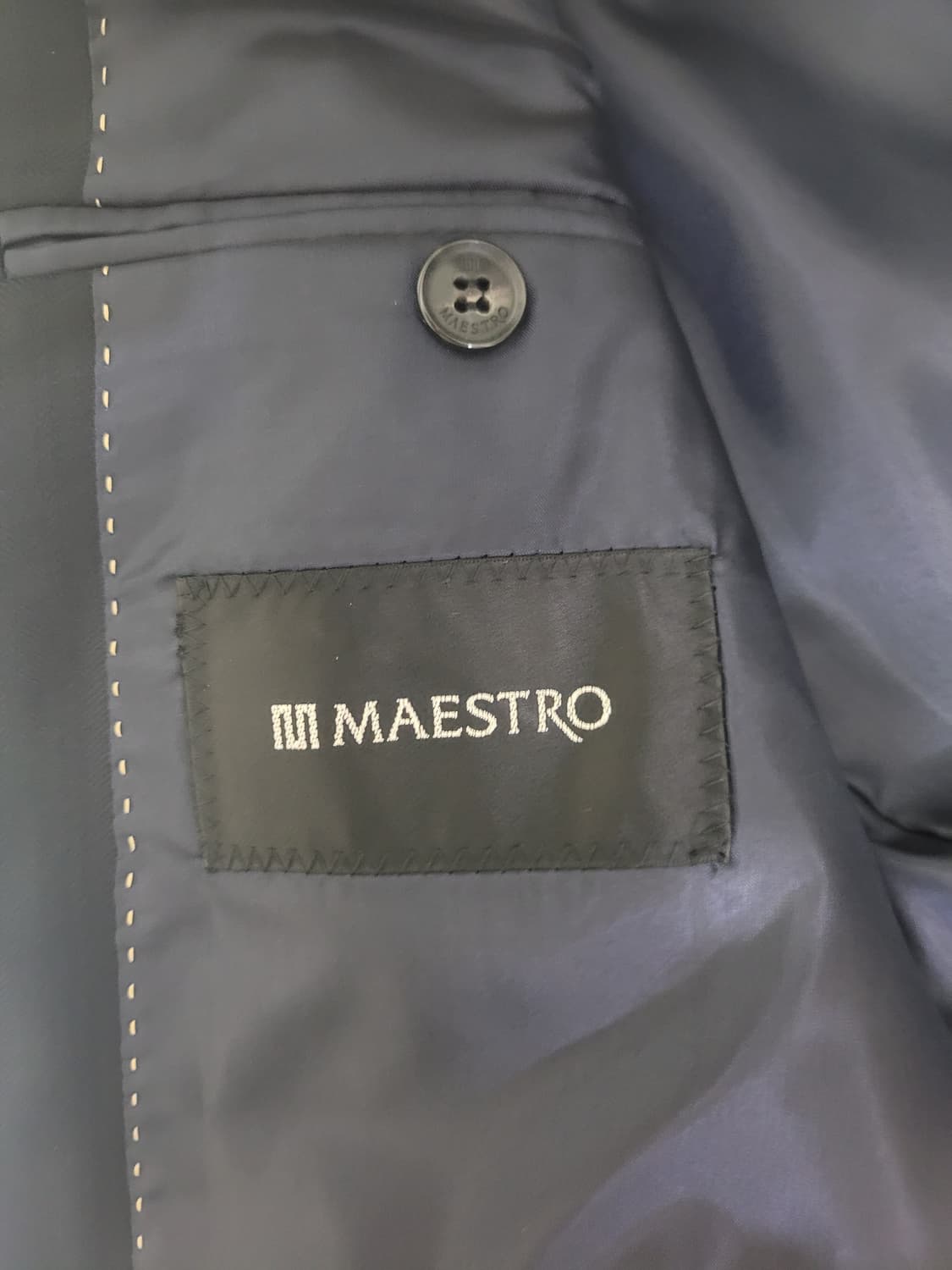 (새제품)MAESTRO 네이비 스트라이프 정장 상품이미지3