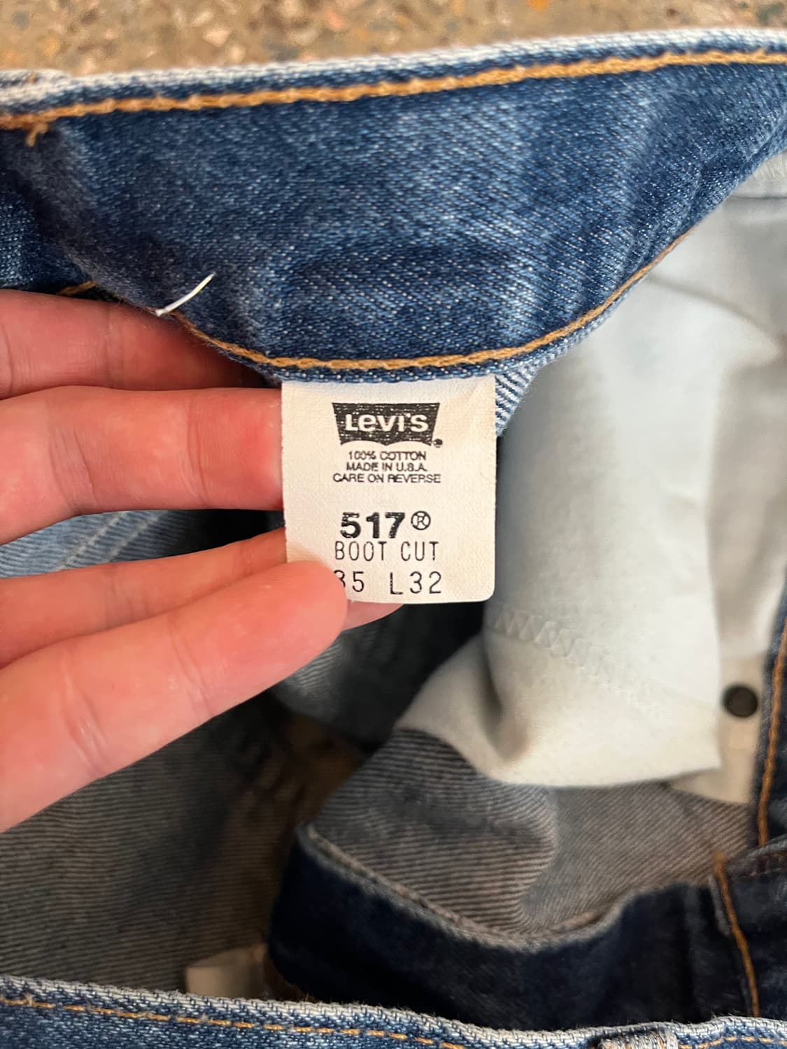 00s USA Levi's 517 블랭크탭 상품이미지2