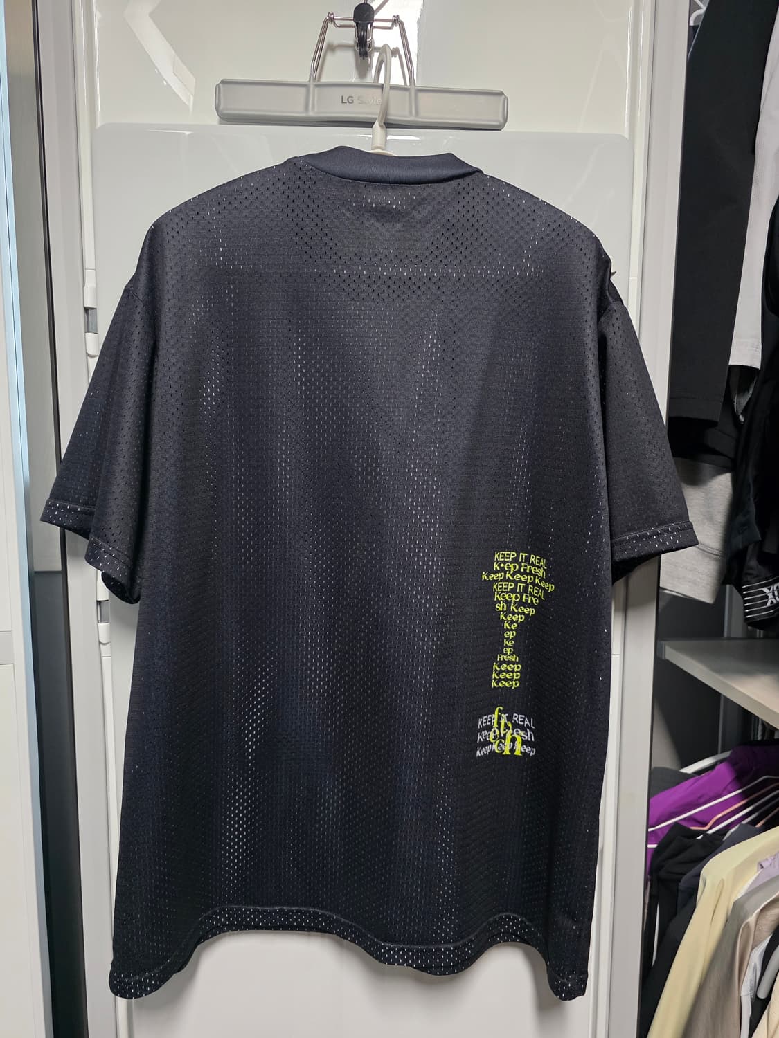 페치선데이 킵킵킵 메쉬 반팔 L 상품이미지2