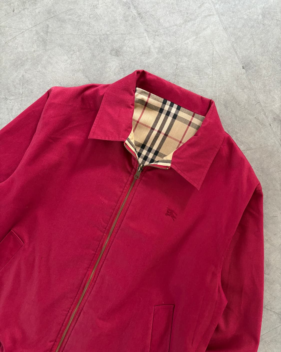 Burberry 버버리 레드 노바체크 리버시블 자켓 상품이미지3