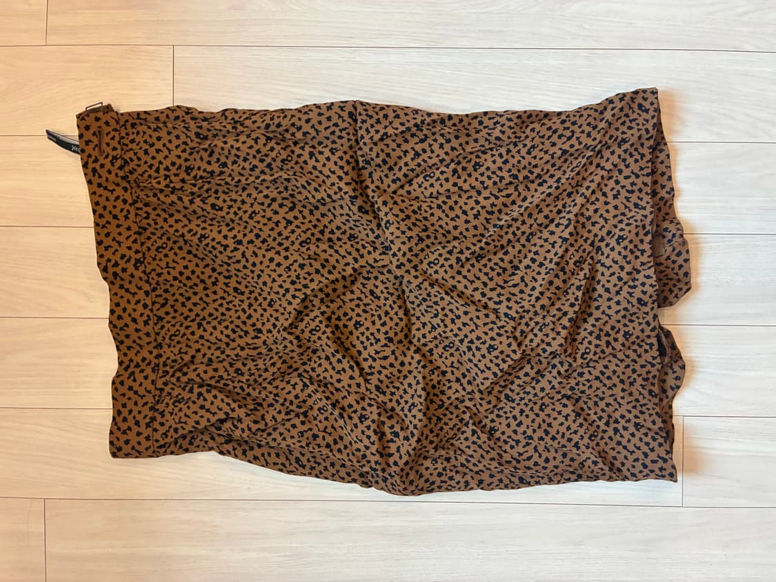 입생로랑 ysl 90년대 빈티지 호피 미디 스커트 상품이미지1