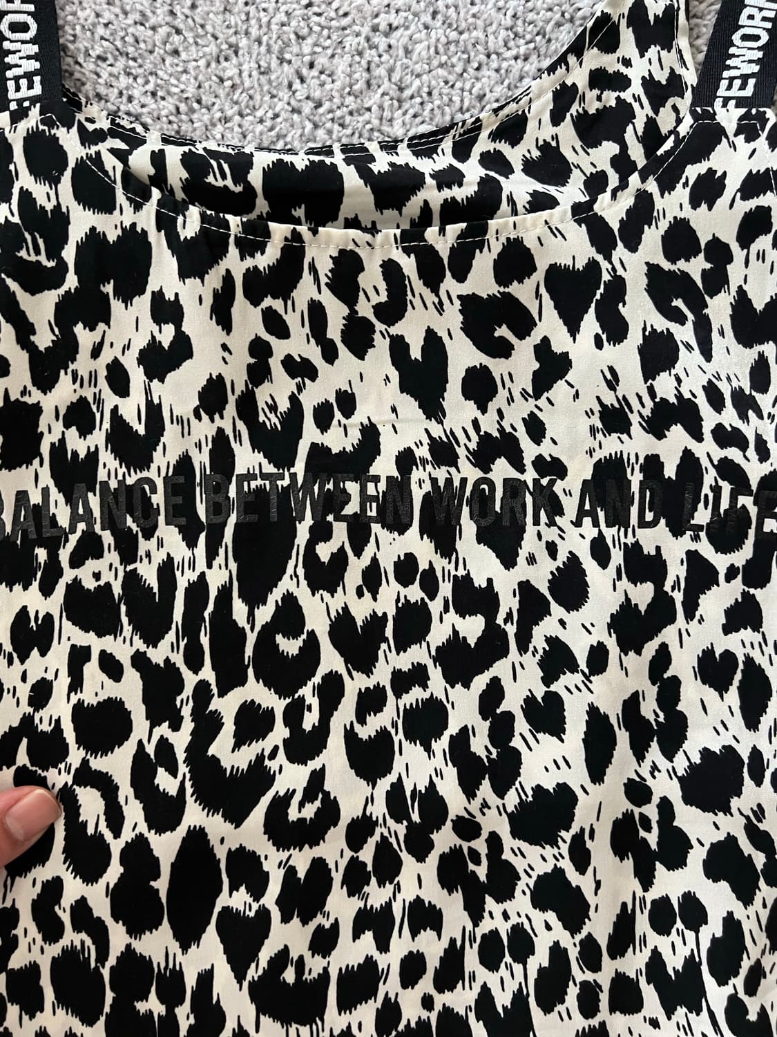 라이프워크 레오파드 패턴 뷔스티에 원피스 상품이미지4