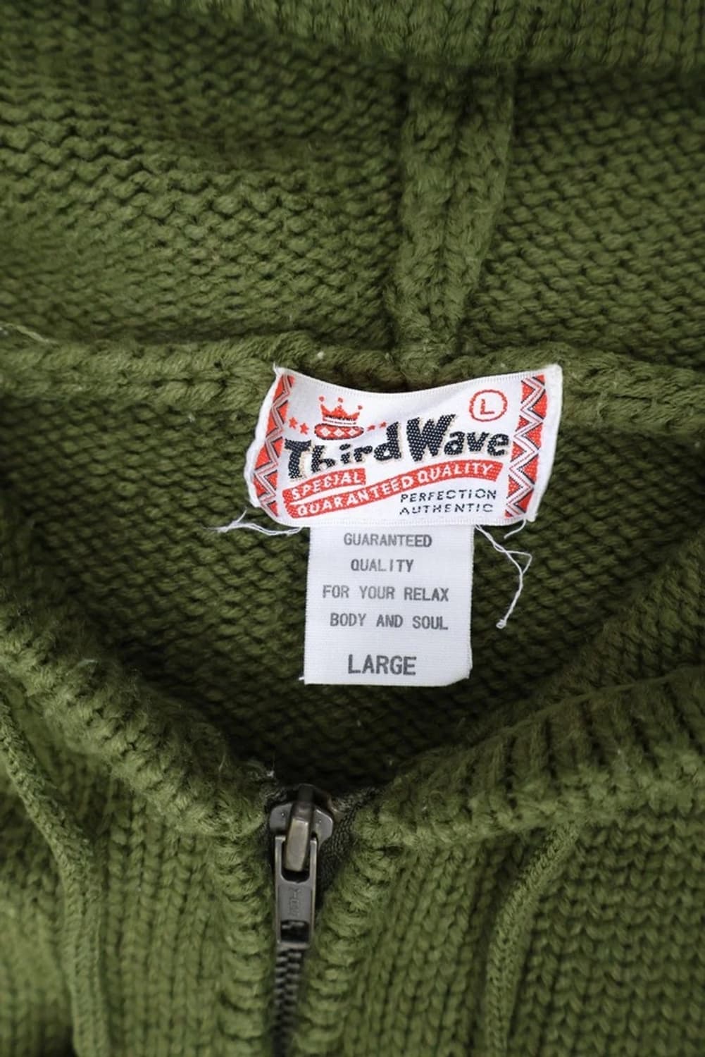 Tidal Wave Knit Hooded Zip-Up Jacket 상품이미지5