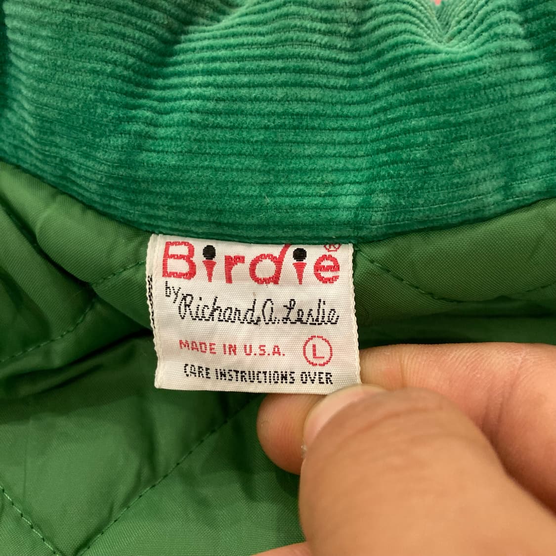 80s birdie USA 빈티지 골덴 스타디움 자켓 상품이미지5