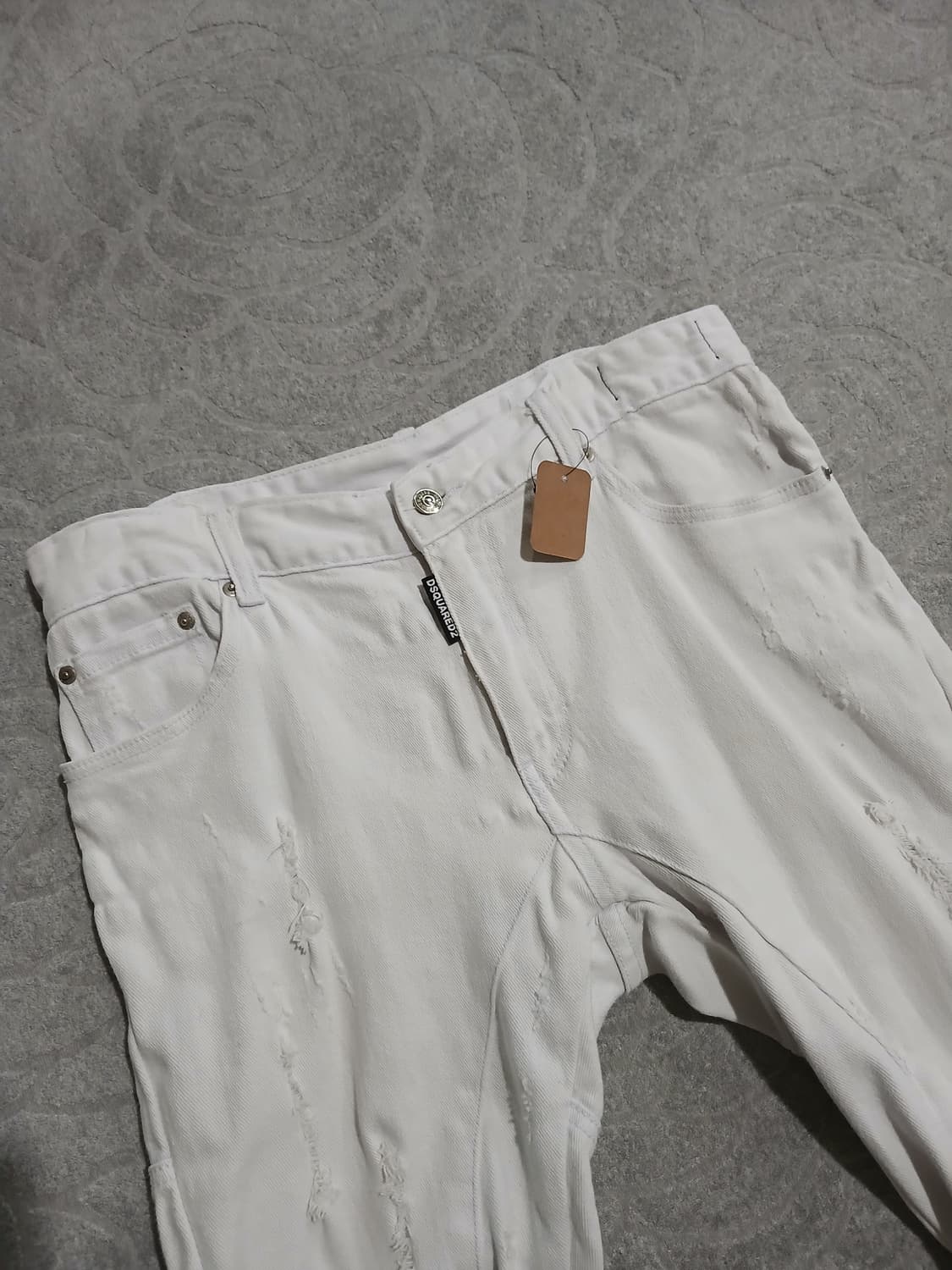 *디스퀘어드2 화이트 디스트로이드 팬츠(32-33) 상품이미지4