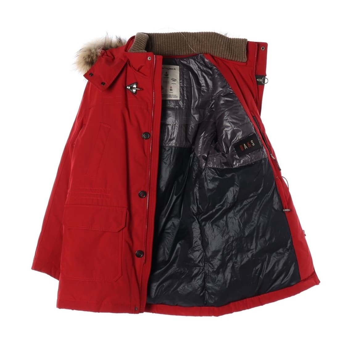 닥스 버클 라쿤퍼 구스 다운 패딩 상품이미지2