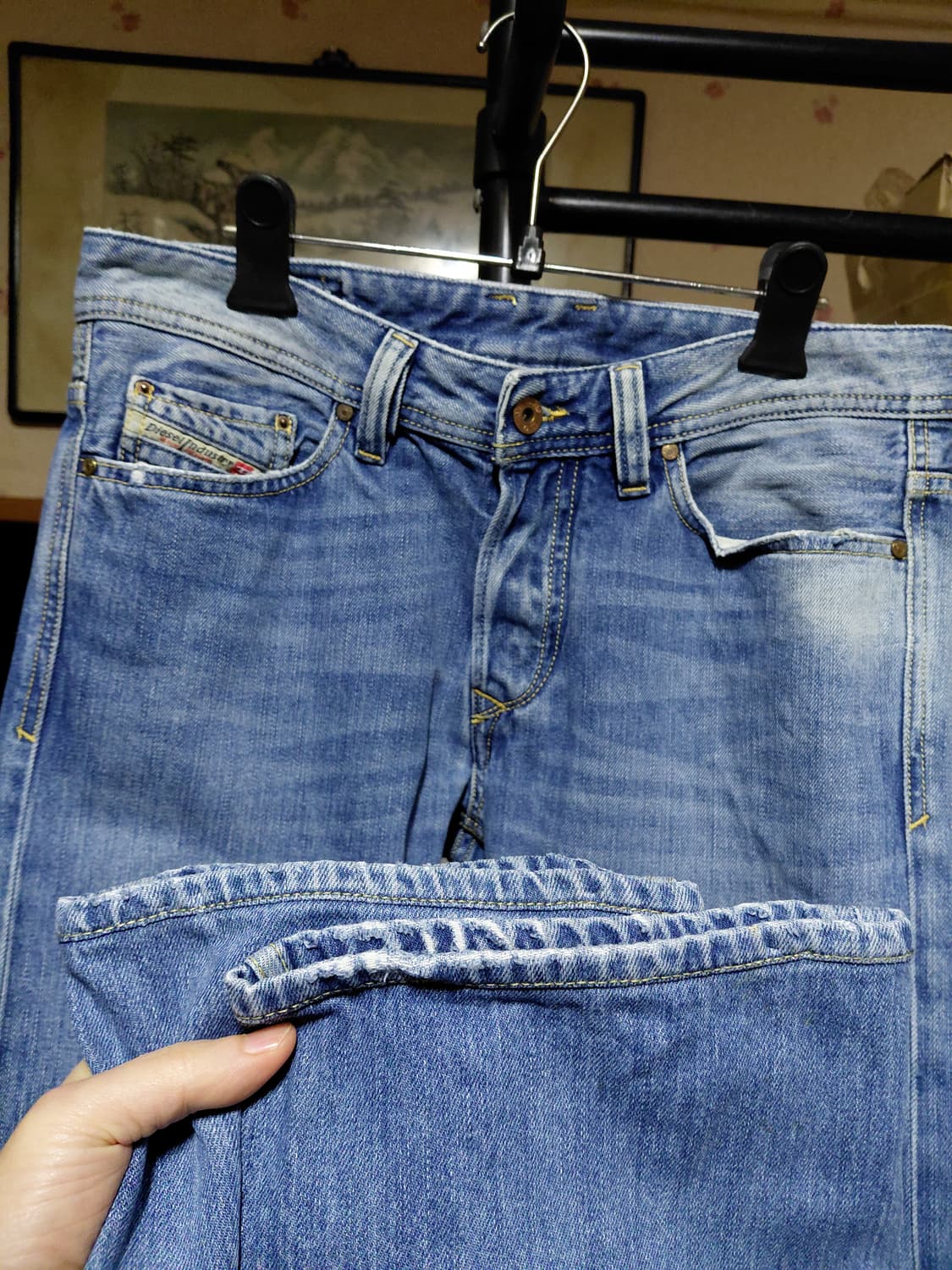 [디젤]바이커 스트레이트핏 데님 청바지 31사이즈  상품이미지9