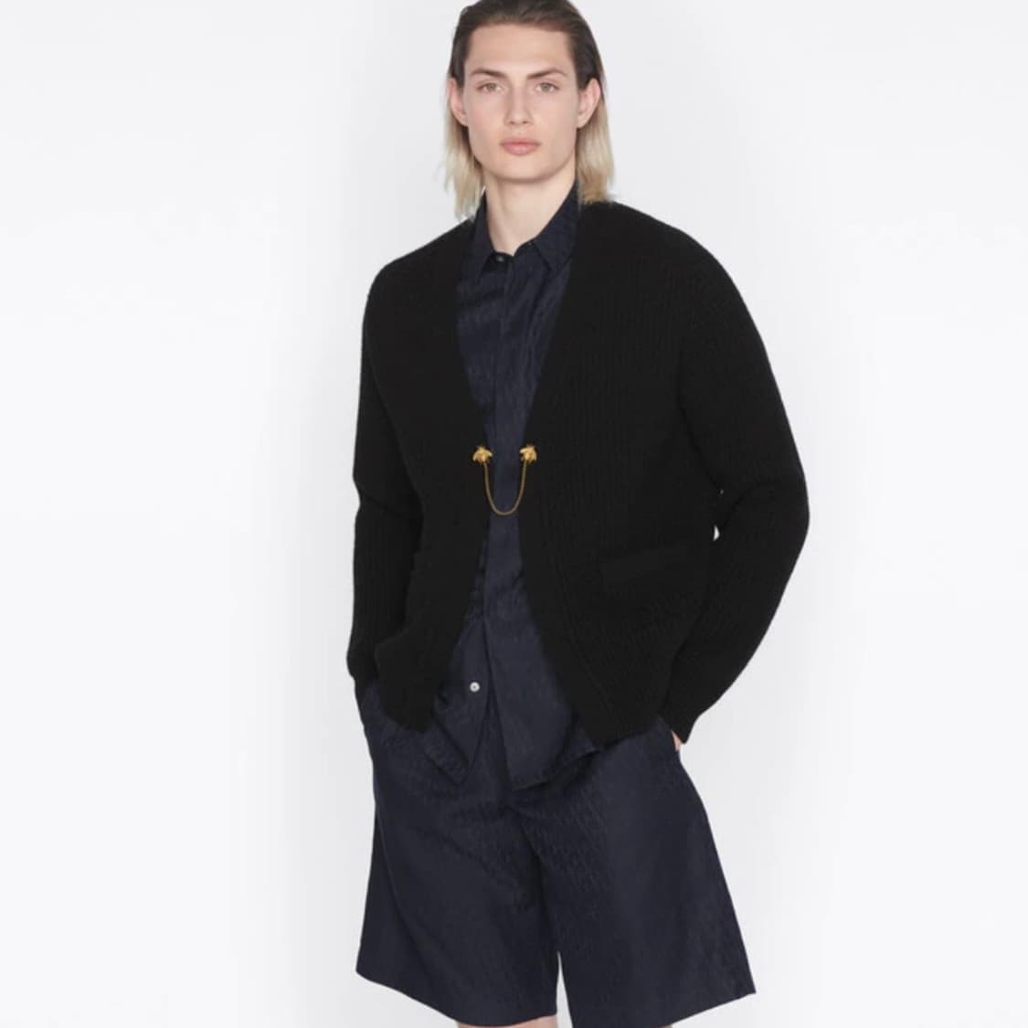 [S+급/XL] 디올 울 알파카 가디건 블랙 상품이미지8