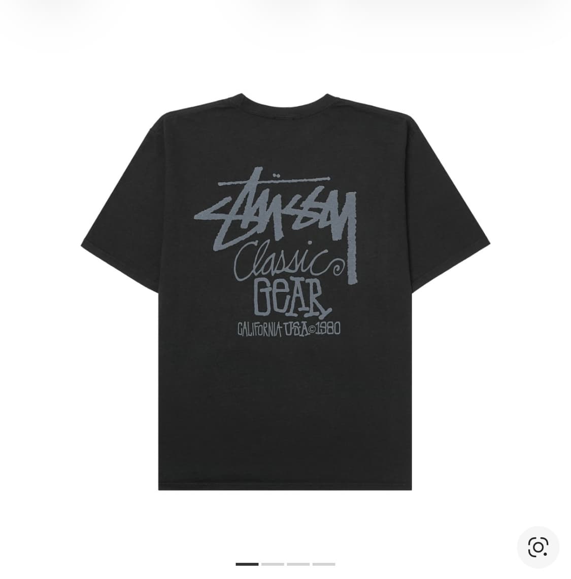 스투시 피그먼트 다이드 클래식 기어 반팔 티셔츠 블랙s 상품이미지1