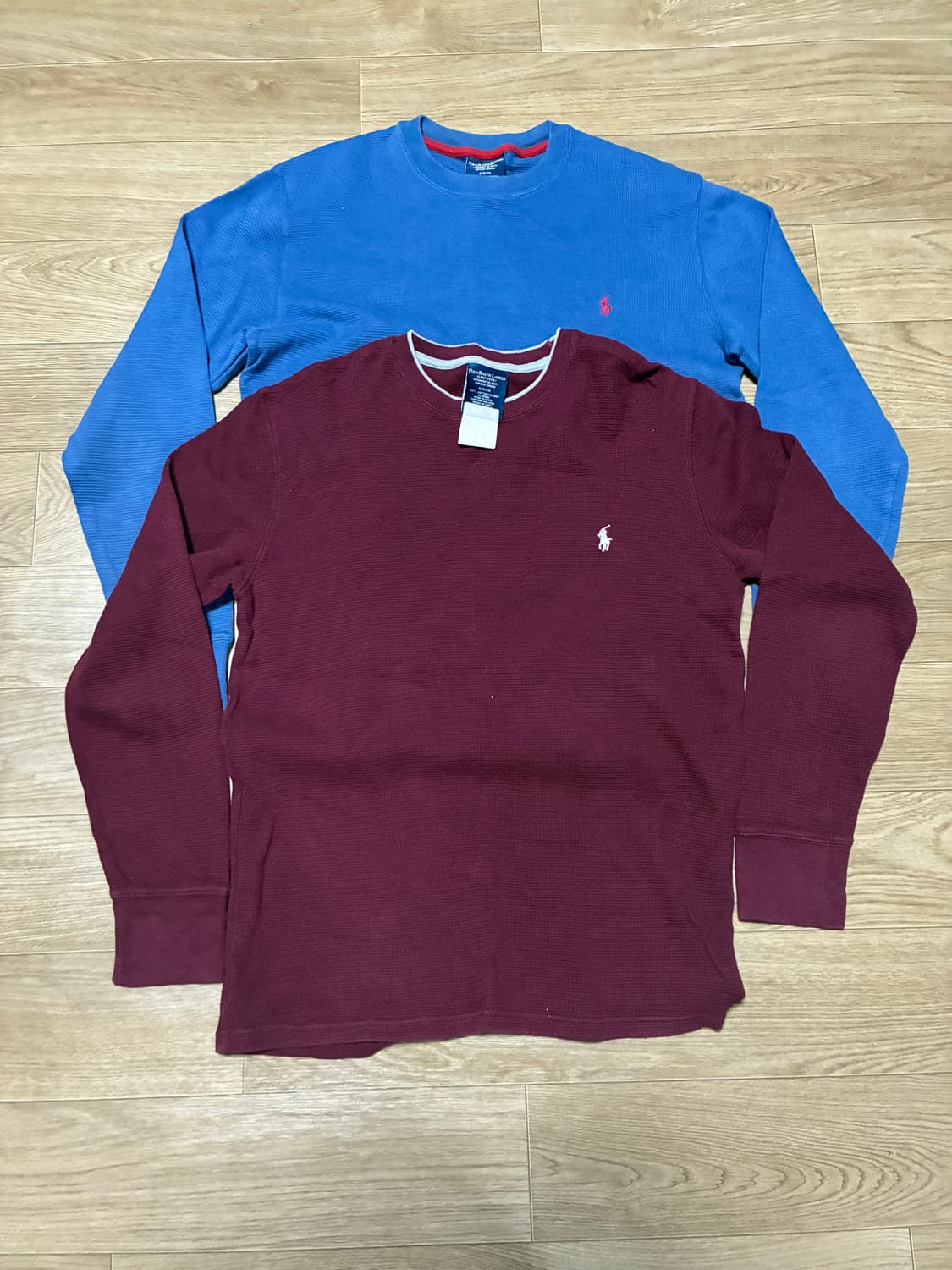 S) 폴로 랄프로렌 와플 롱슬리브 긴팔 2개 일괄3만원 상품이미지1