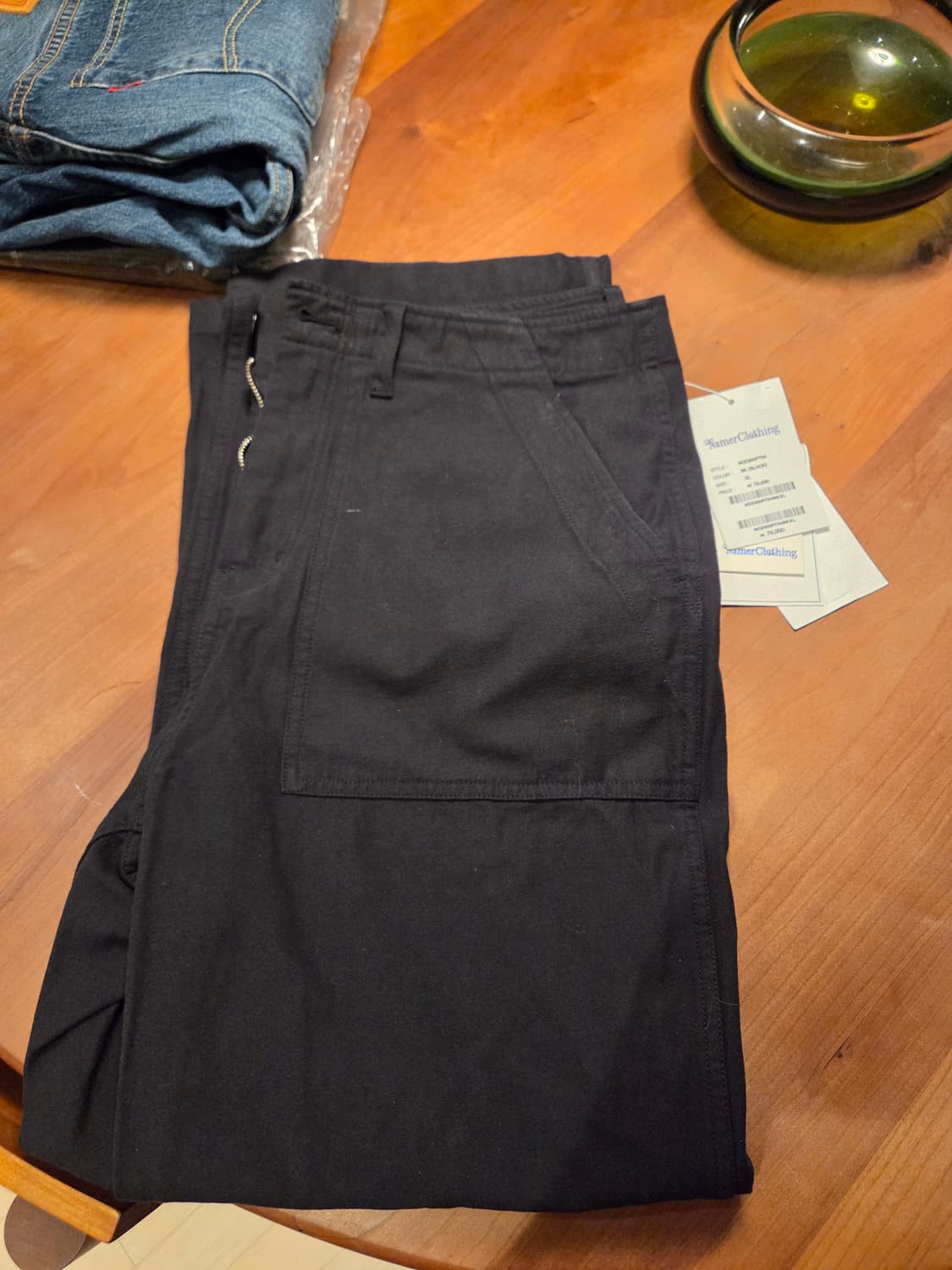 네이머클로딩 블랙 퍼티그팬츠 상품이미지2