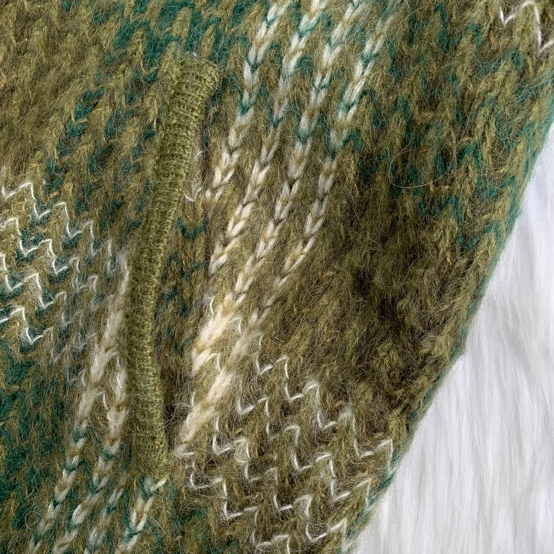 일본 빈티지 Raccommoder 보카시 니트 자켓 1765 상품이미지6