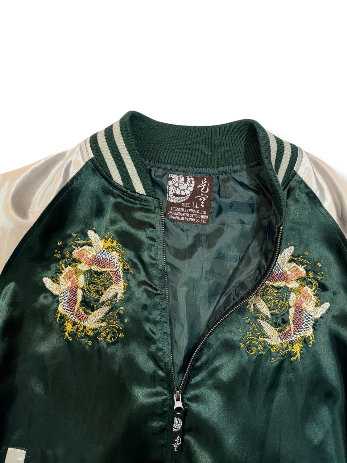 일본 비단 잉어 자수 스카쟌 (L)  상품이미지5