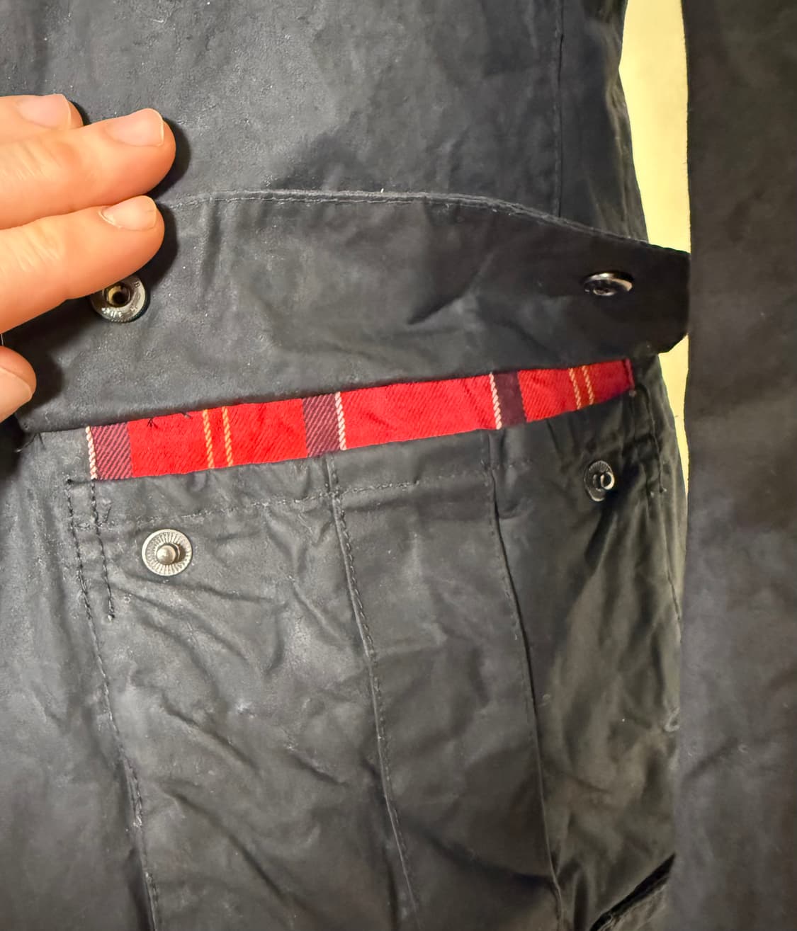 바버 인터내셔널 듀크 왁스 자켓 블랙 M  상품이미지8