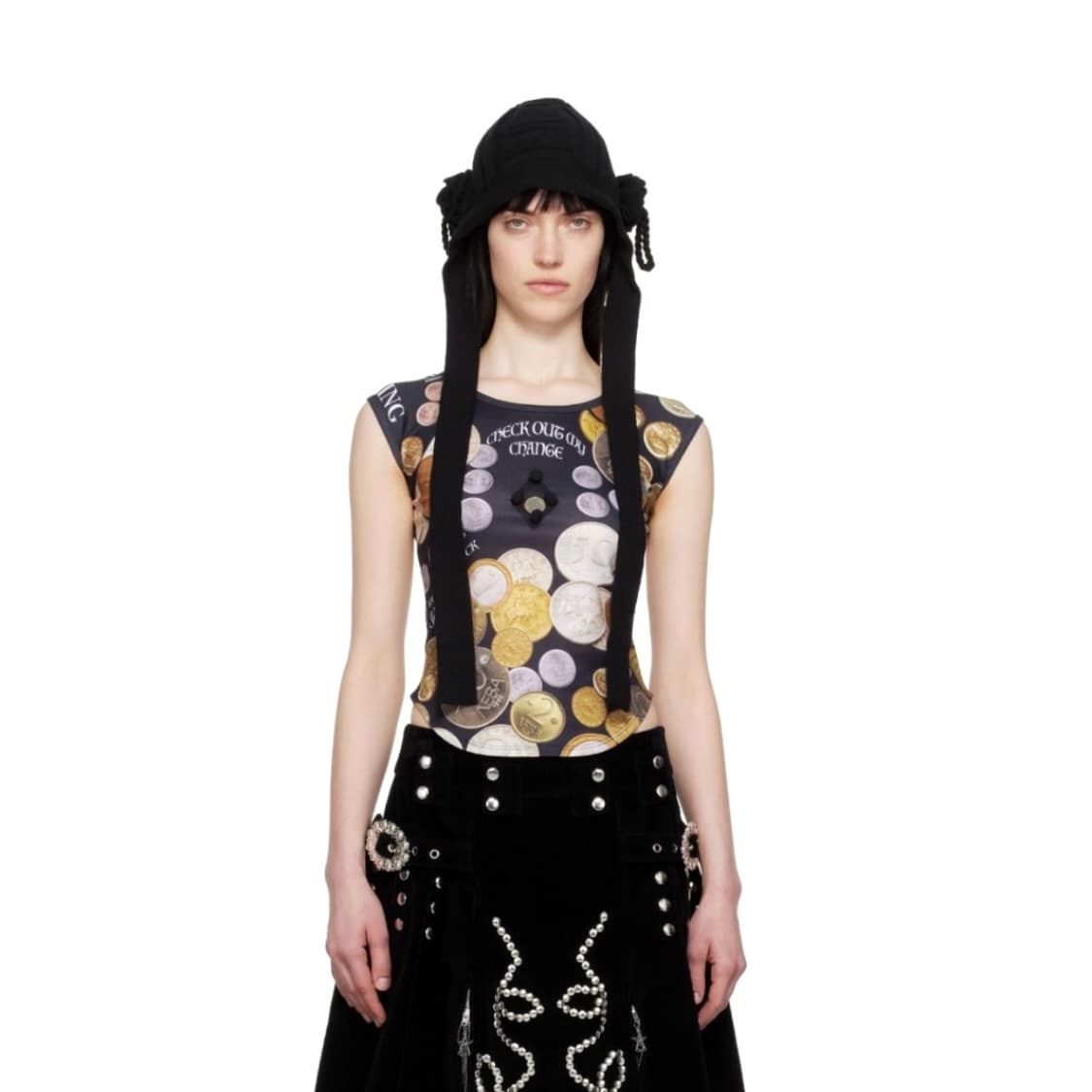 초포바로위나 안젤리카 코인 숏 슬리브 탑 상품이미지2