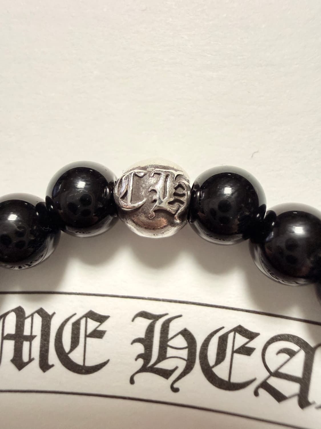 크롬하츠 크로스 스택 6mm 비즈 블랙 오닉스 상품이미지4