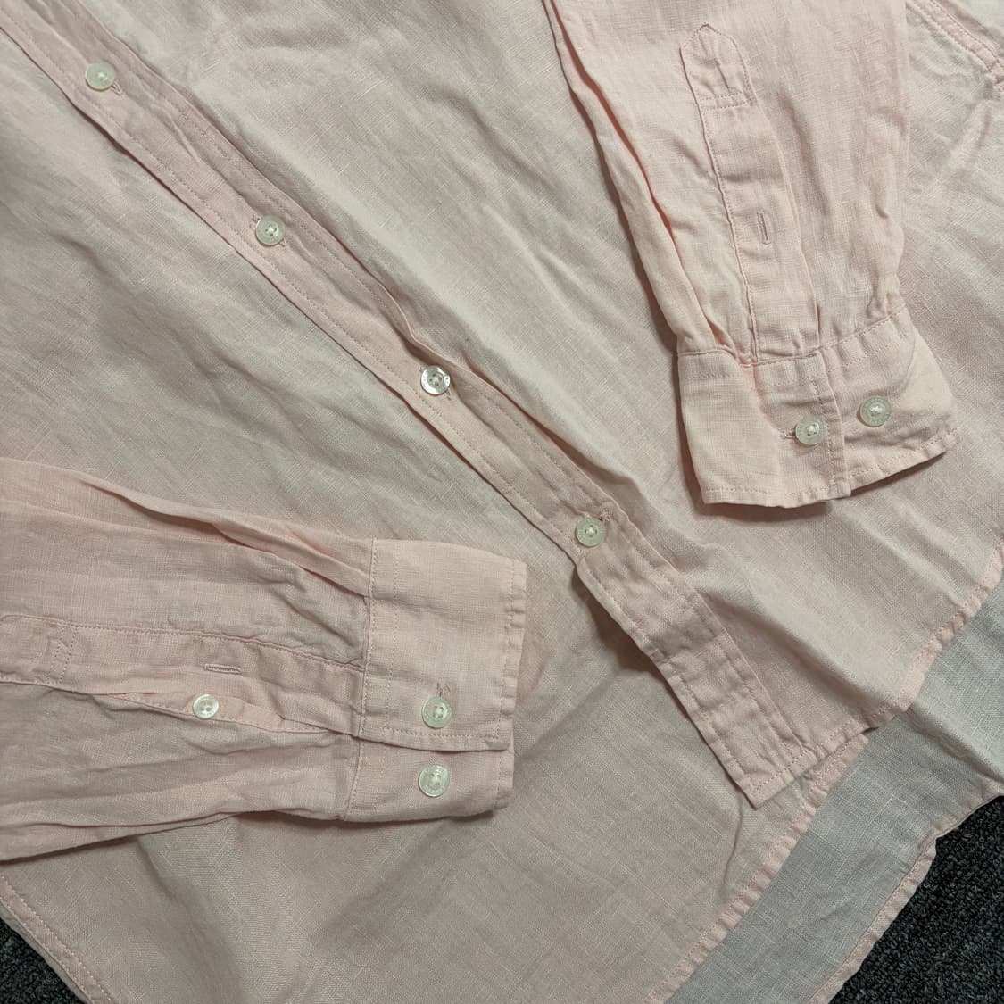 라코스테 헨리넥 린넨 셔츠 상품이미지2