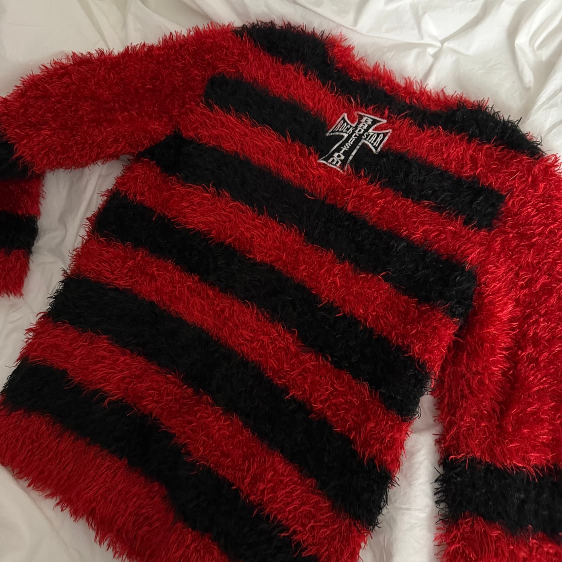 해골 스트라이프 니트 상품이미지2