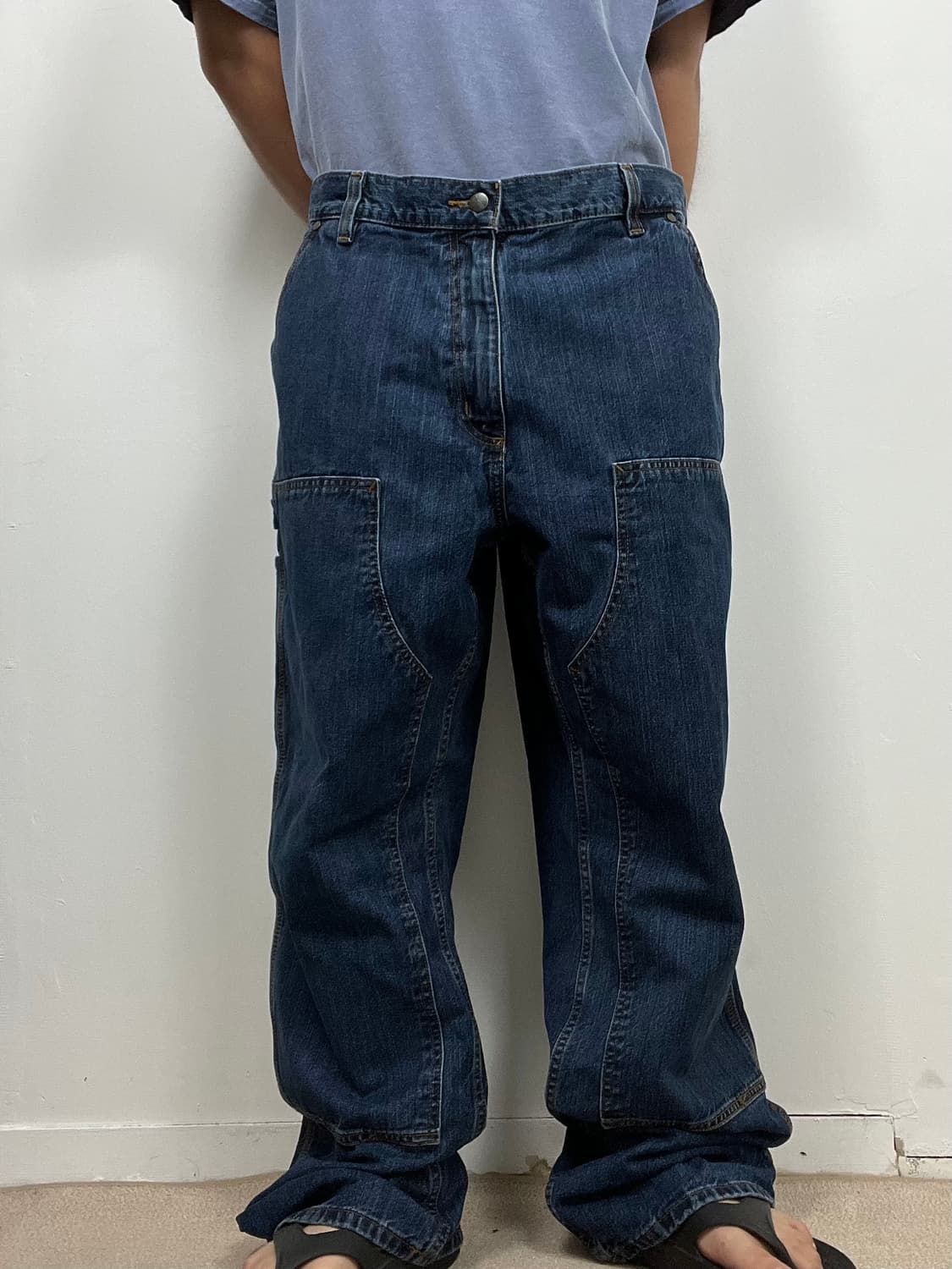 Carhartt 칼하트 더블니 루즈핏 데님 팬츠 상품이미지3