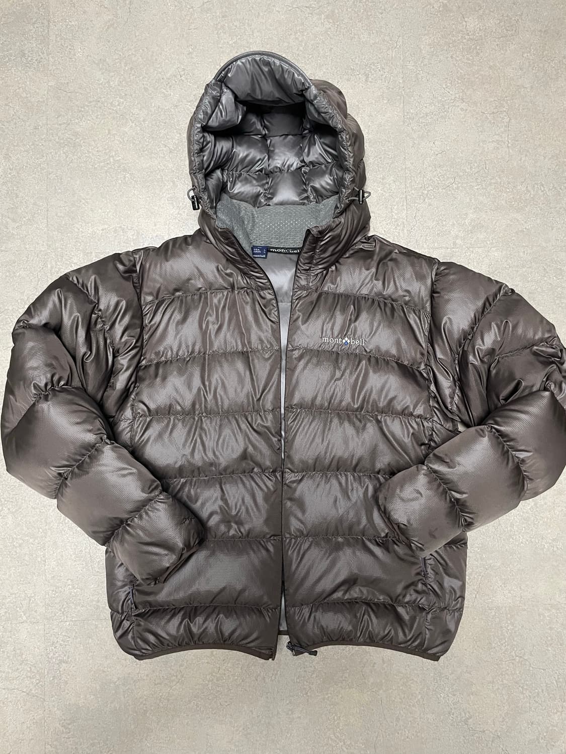 빈티지 몽벨 라이트 알파인 구스 다운 패딩 자켓 초코 브라운 모카 무스 상품이미지3