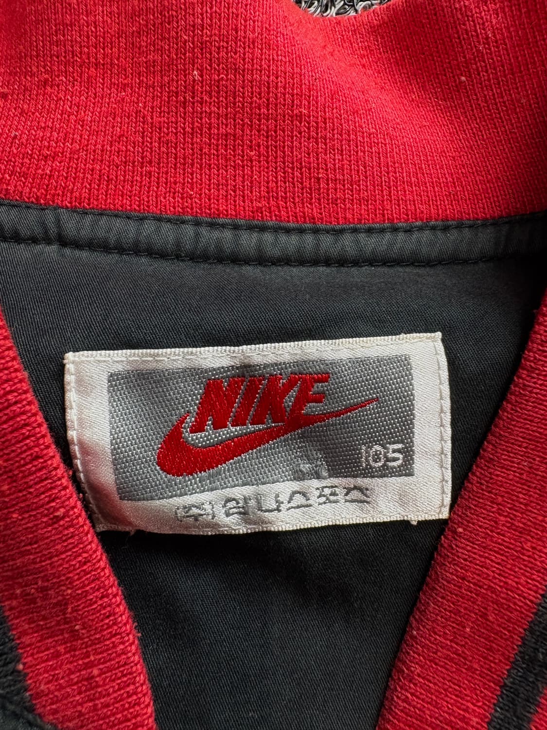 90s 나이키 에어조던 올드스쿨 빅로고 바시티 바람막이 3152 상품이미지4