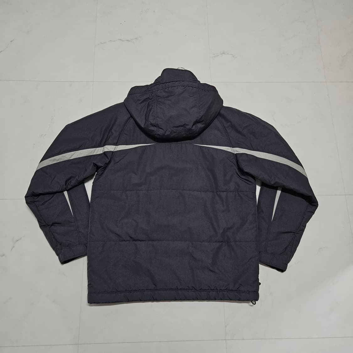 00's 나이키 올드스쿨 패딩 파카 다크그레이 S 95-100 상품이미지3