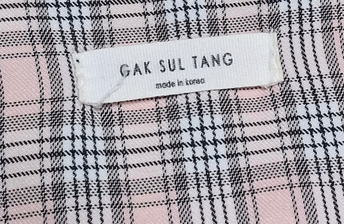 GAKSULTANG핑크체크 레이스 투피스 셋업_ 로걀히메달천핑크 상품이미지4